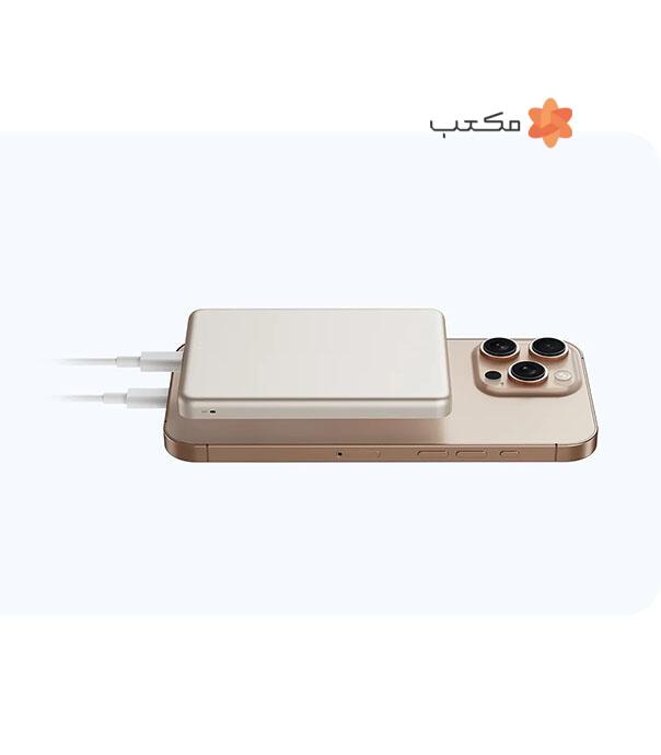پاوربانک شیائومی مدل Xiaomi Super Slim Magnetic Power Bank با ظرفیت 5000 میلی‌ آمپر ساعت