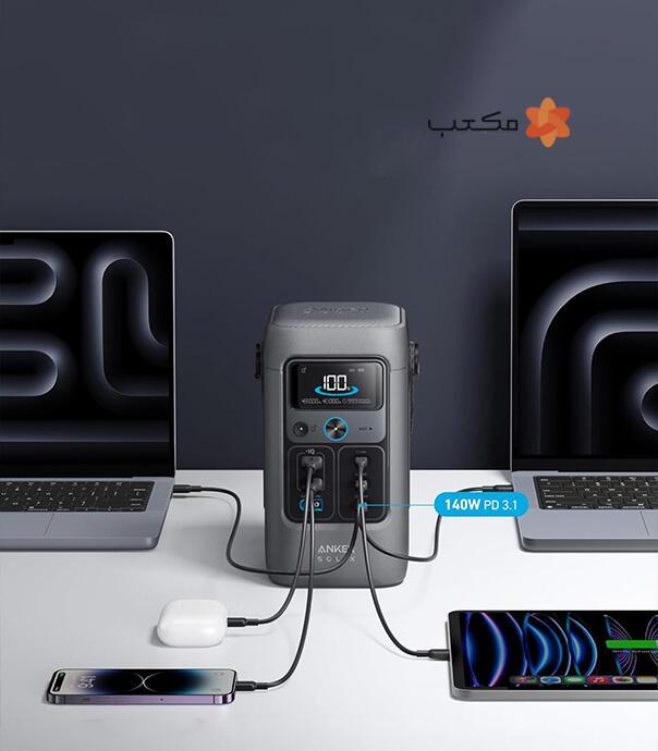 پاور استیشن انکر مدل Anker SOLIX C200 DC A1727 با ظرفیت 60000 میلی آمپر ساعت