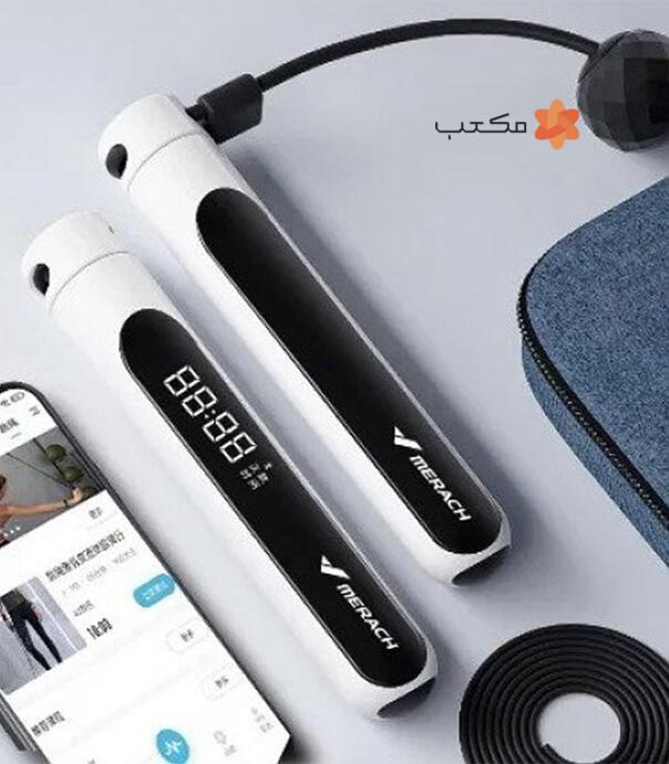 طناب ورزشی شمارنده هوشمند شیائومی مدل Merach J1 Super Fat Burning Smart Skipping Rope