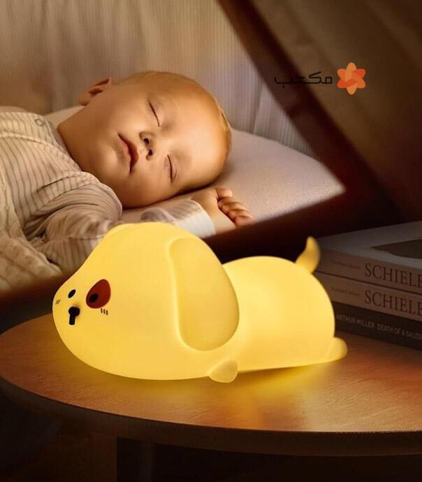 چراغ خواب سیلیکونی سگ خوابیده مدل 206