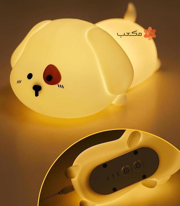 چراغ خواب سیلیکونی سگ خوابیده مدل 206