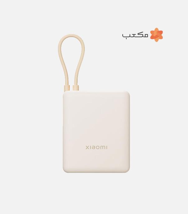 پاوربانک 33 وات شیائومی مدل PB1033MI با ظرفیت 10000 میلی آمپر ساعت و کابل یکپارچه