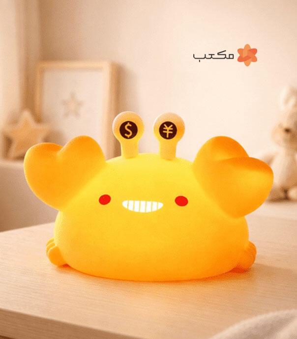 چراغ خواب سیلیکونی کودک طرح خرچنگ Golden Crab