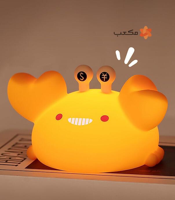 چراغ خواب سیلیکونی کودک طرح خرچنگ Golden Crab