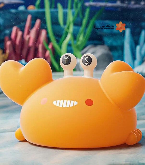 چراغ خواب سیلیکونی کودک طرح خرچنگ Golden Crab