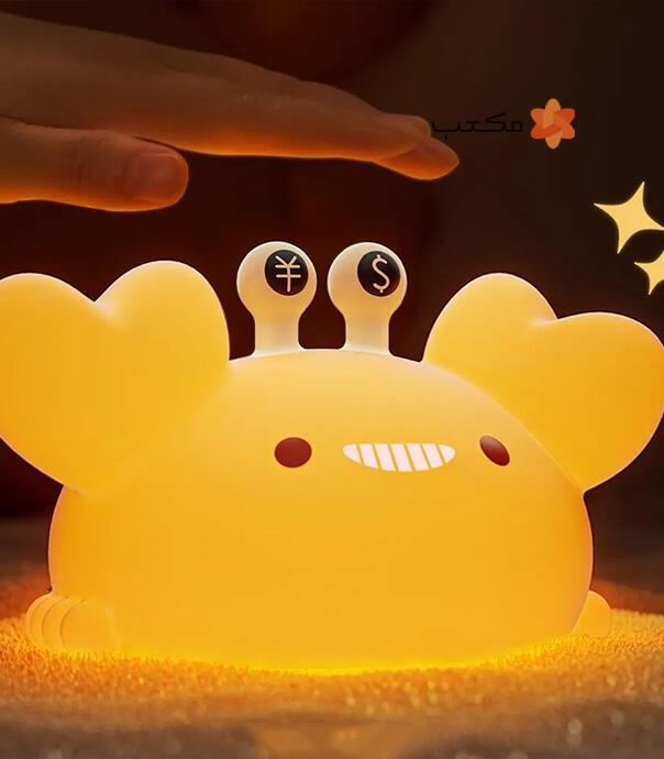 چراغ خواب سیلیکونی کودک طرح خرچنگ Golden Crab